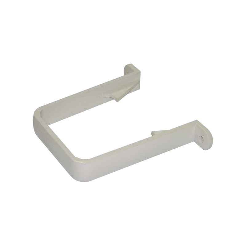 65mm Square Downpipe Bracket White Mahoneys Builders Merchants
